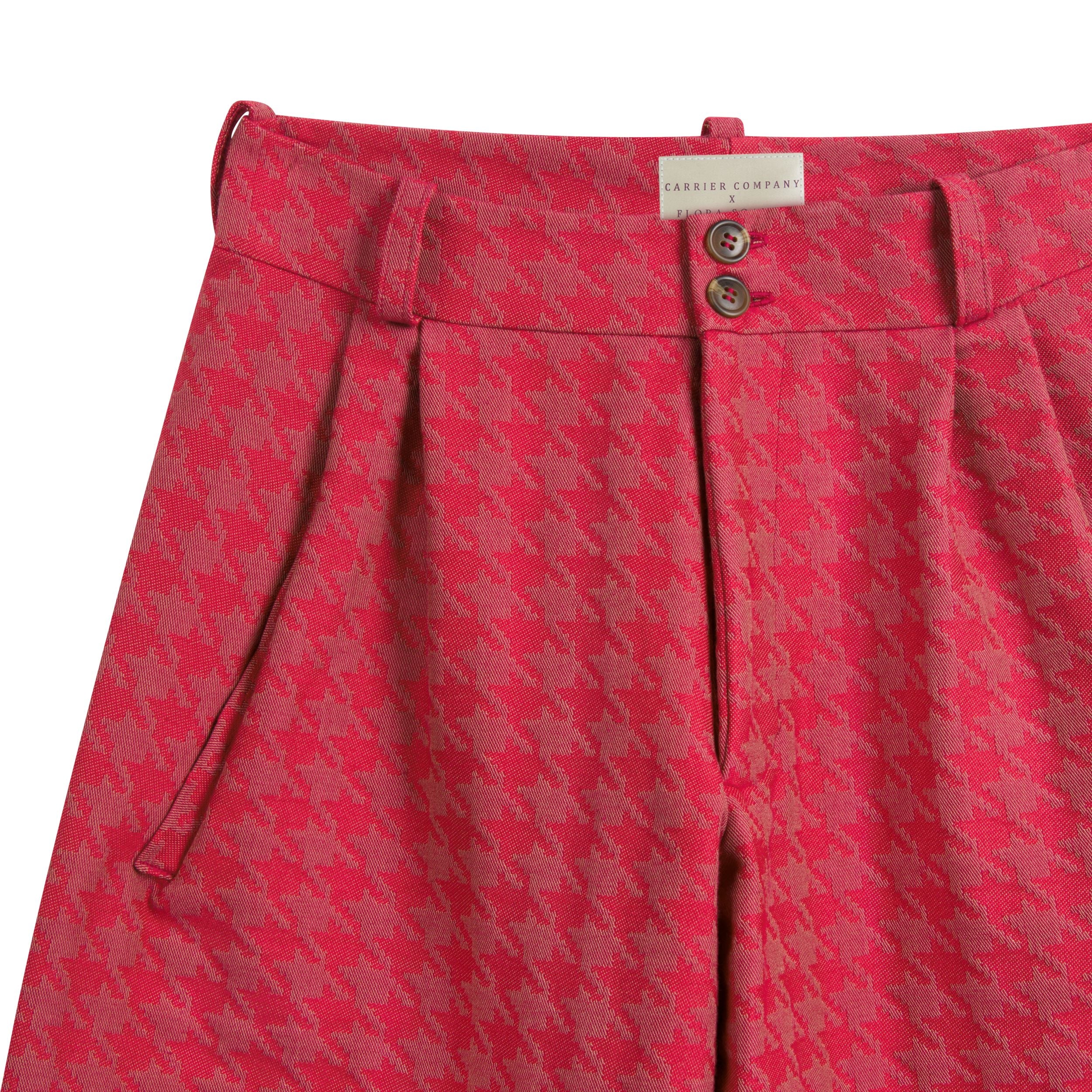 Carrier Company x Flora Soames Dutch Trouser in Crimson Walt