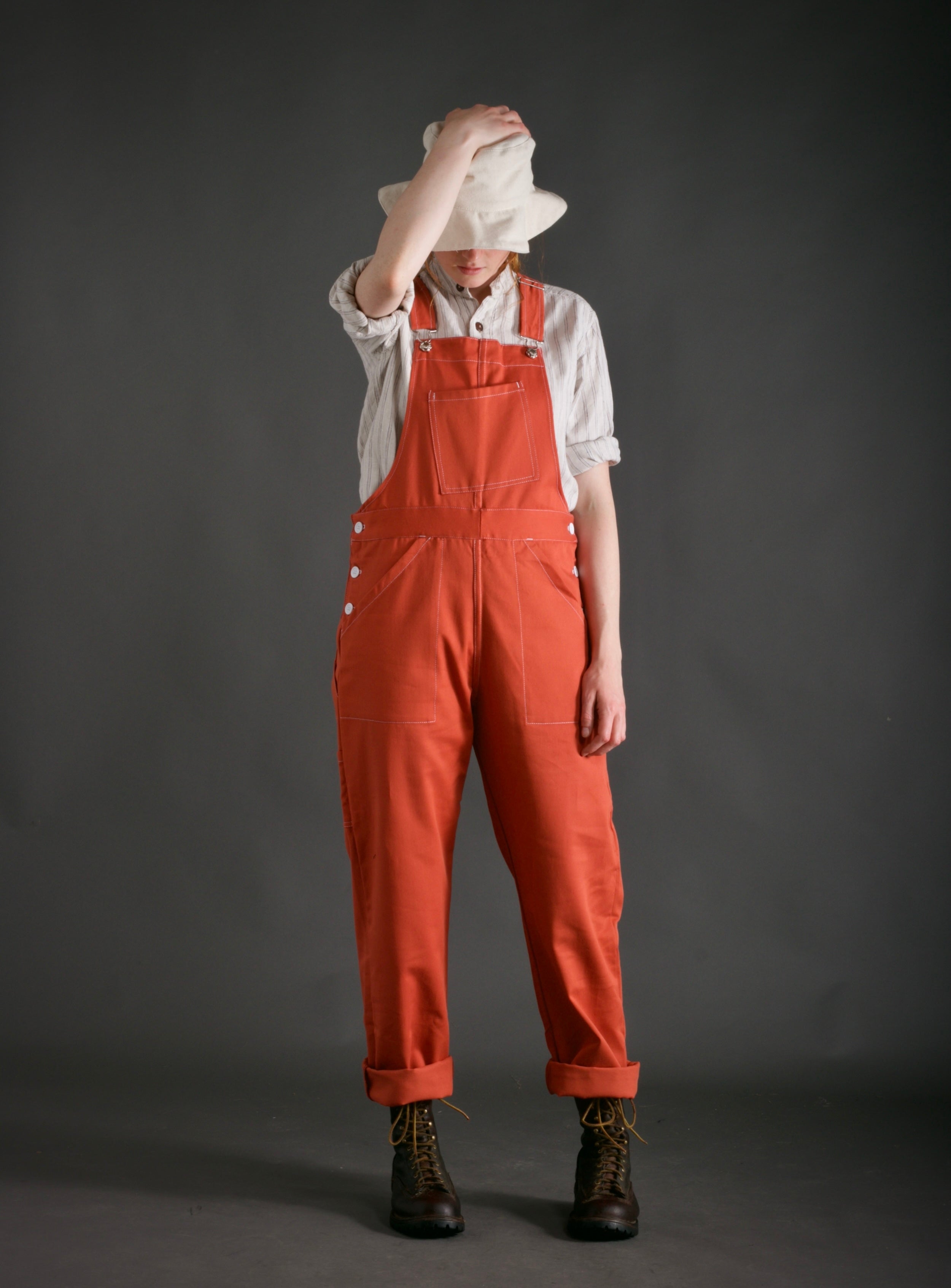 Archive Women's Dungarees in Orange