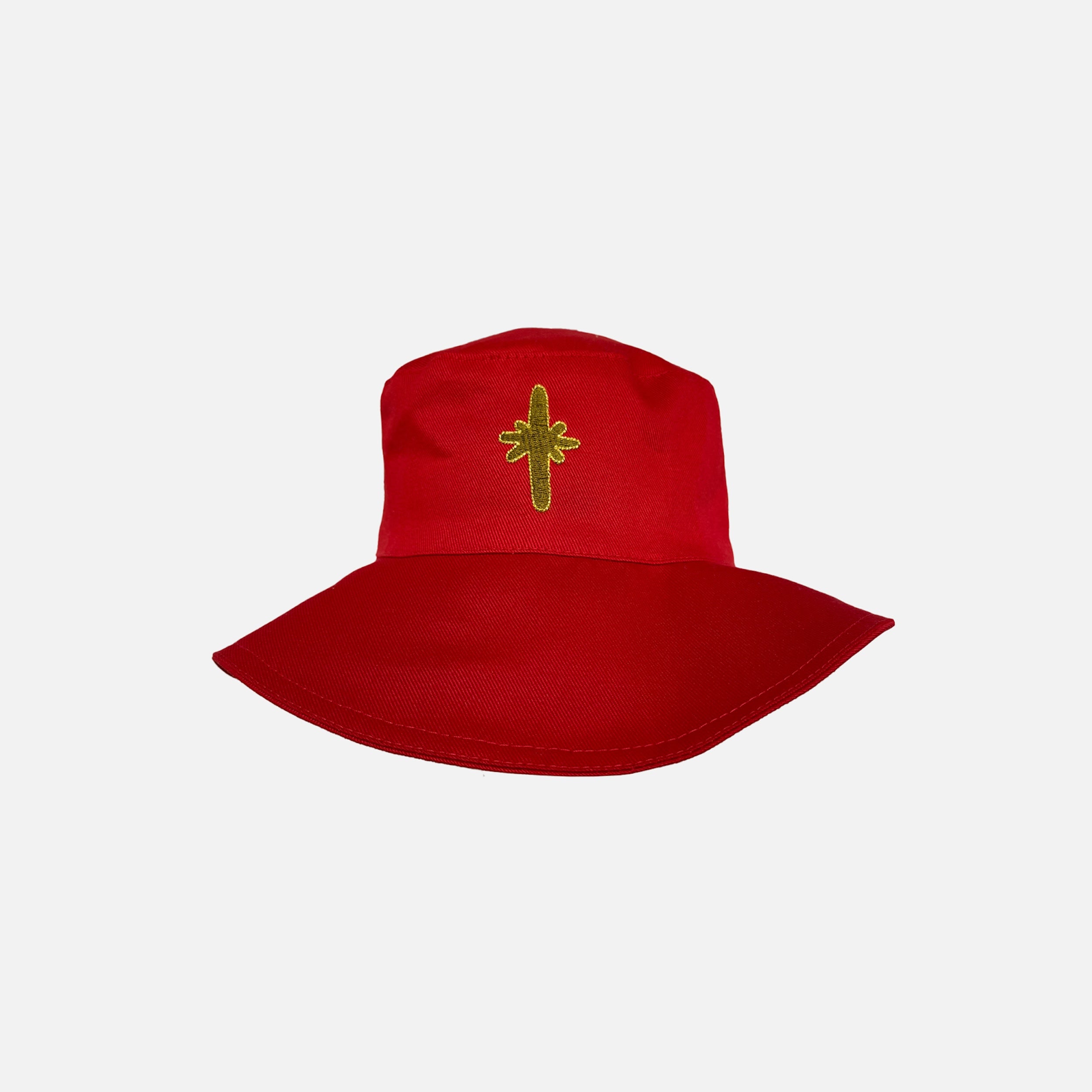 Carrier Company x Scenery Magazine Summer Hat in Red Cotton Twill