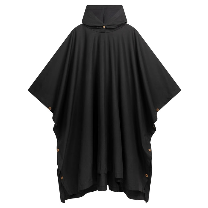 Long Hooded Rain Cape in Black – Carrier Company