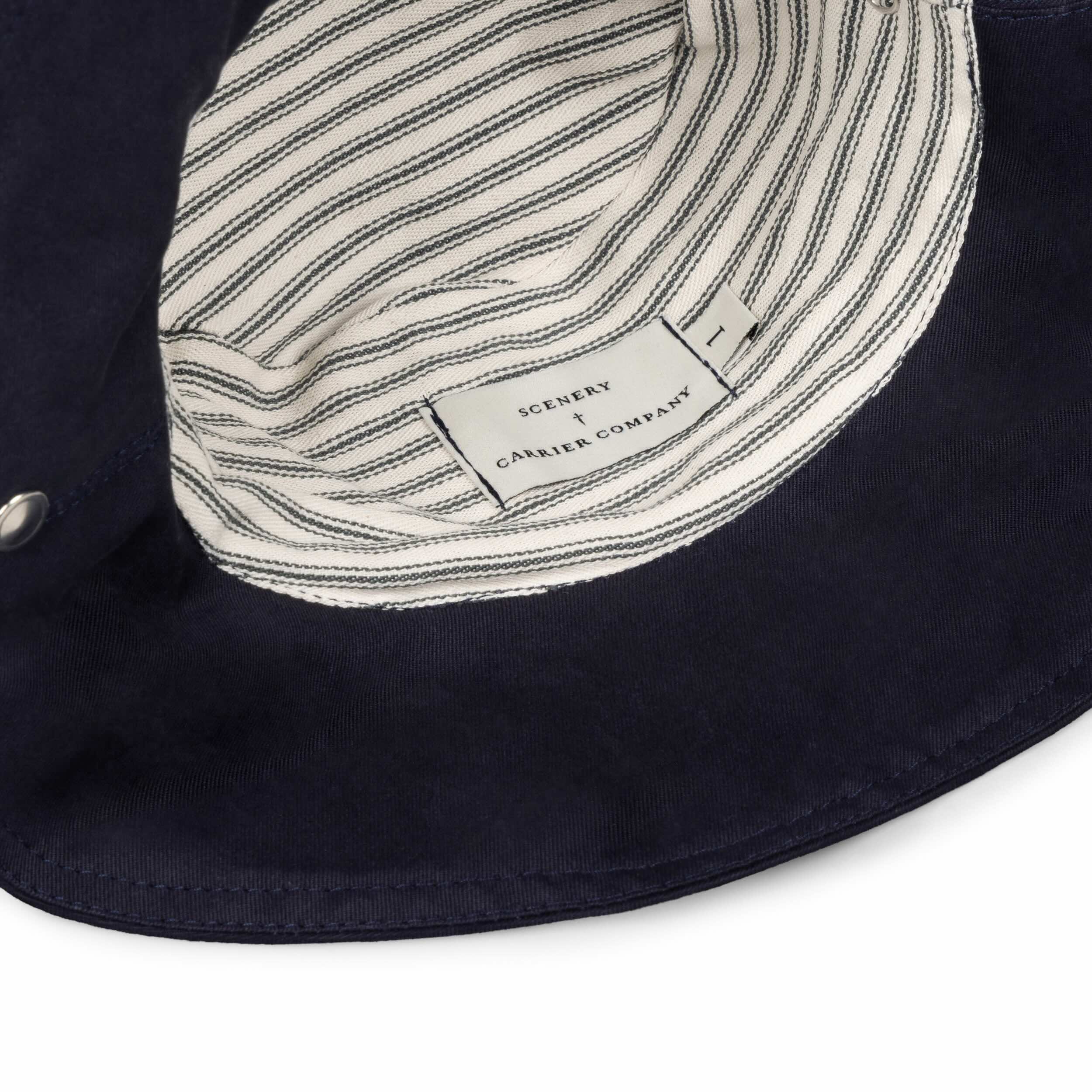 Carrier Company x Scenery Magazine summer Hat in Navy Cotton Twill