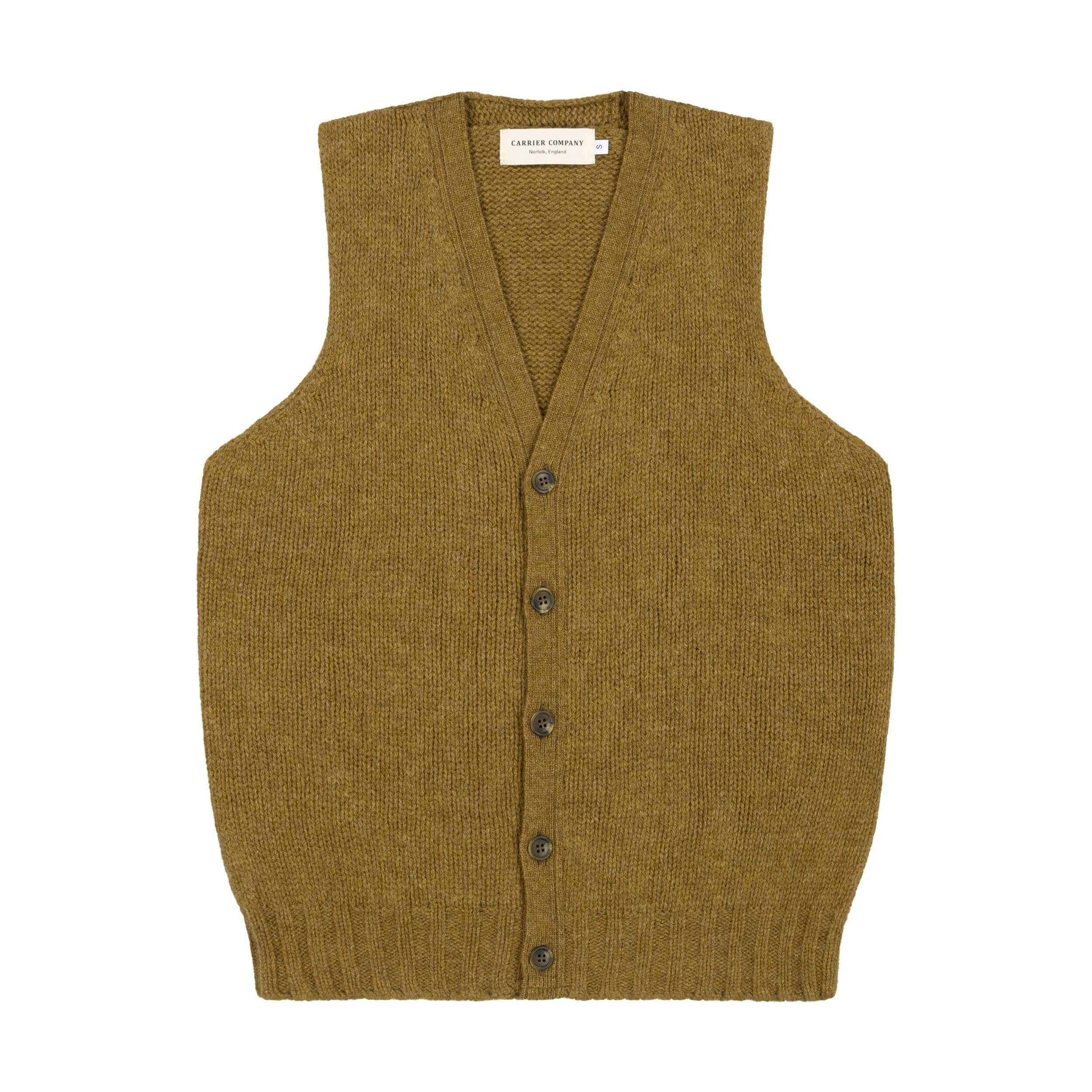 Carrier Company Sleeveless Cardigan in Sea Moss