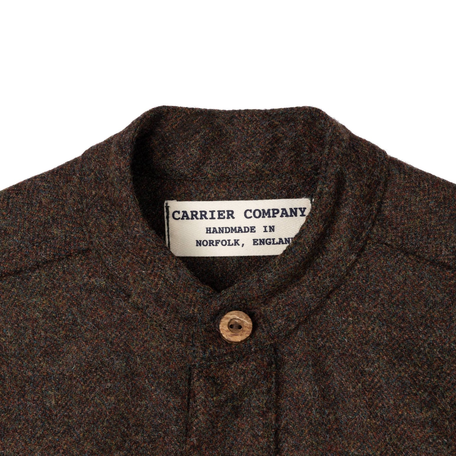 Woolen Shirt | Wool Workshirt | Wool Overshirt | Collarless Shirt ...