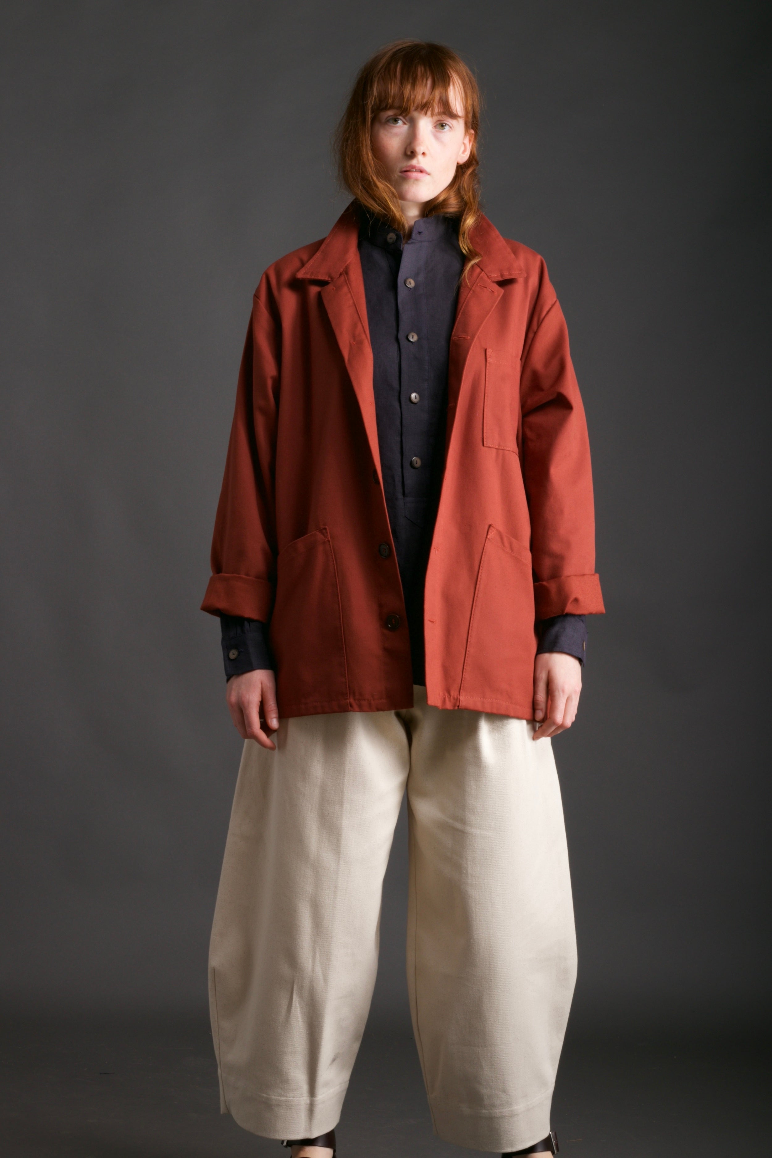 Linen work clearance jacket