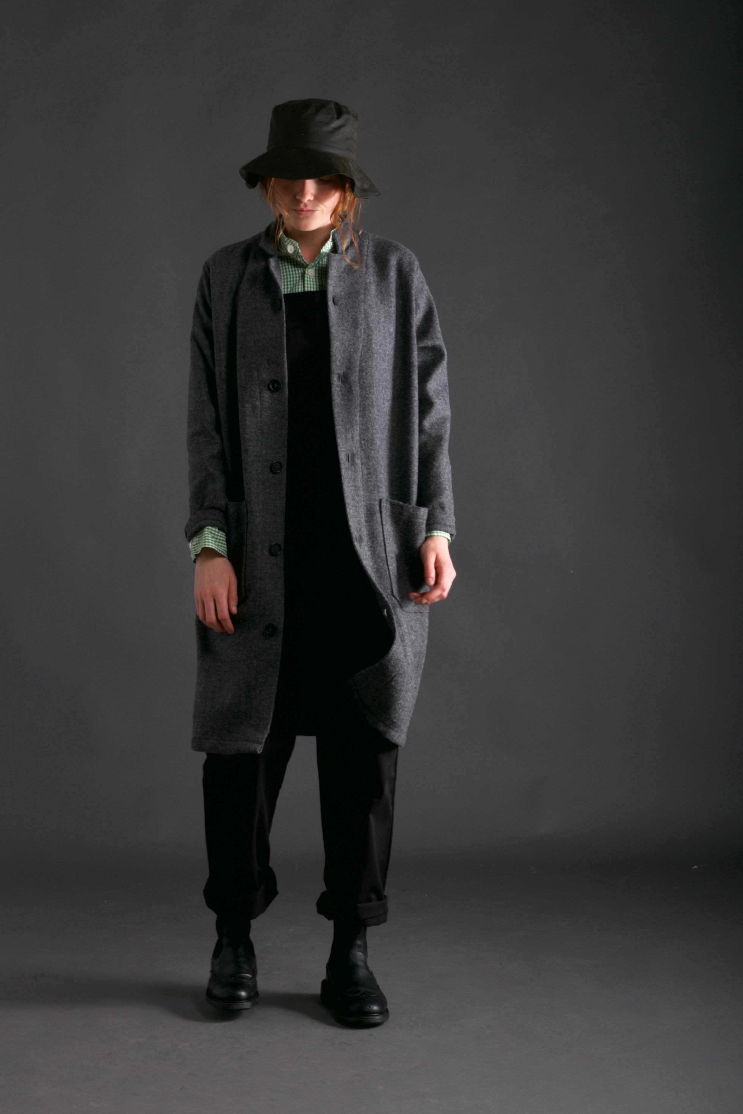 Grey wool coat clearance uk